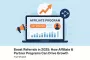 Dashboard showing affiliate referrals, sales performance, and payout settings for TiltLinks software